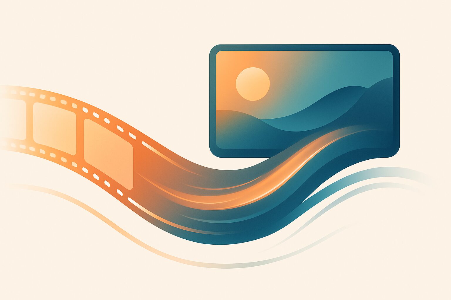 Adobe Firefly Videoの動画生成AIをイメージした抽象アイキャッチ