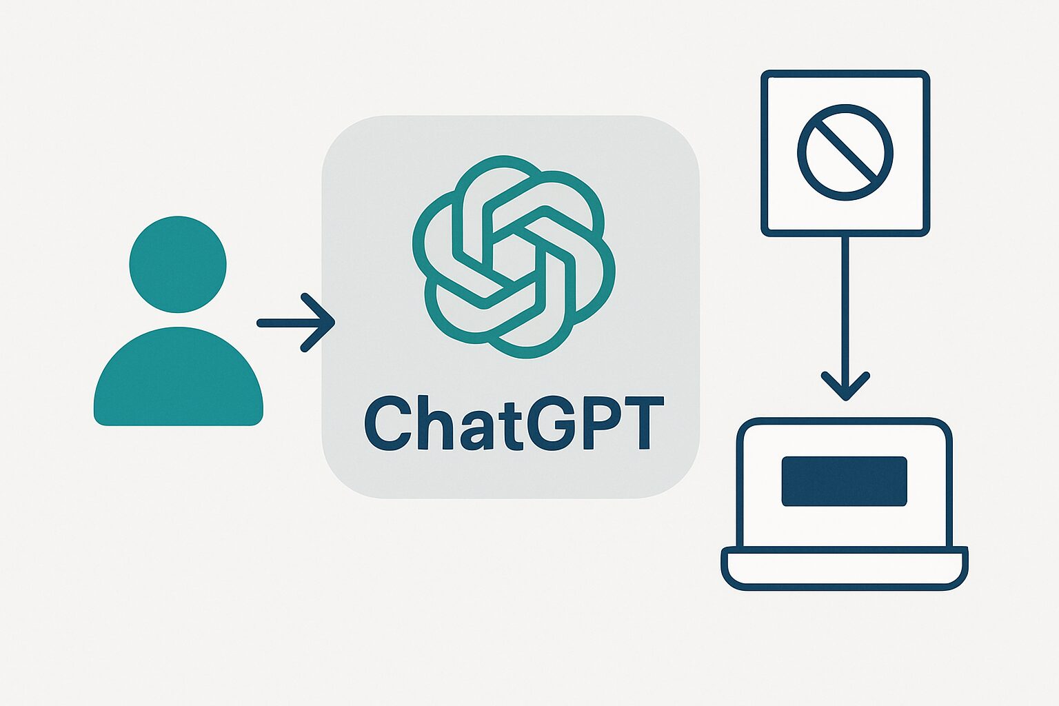 ChatGPT 会員登録なし の要点を図解した概念図